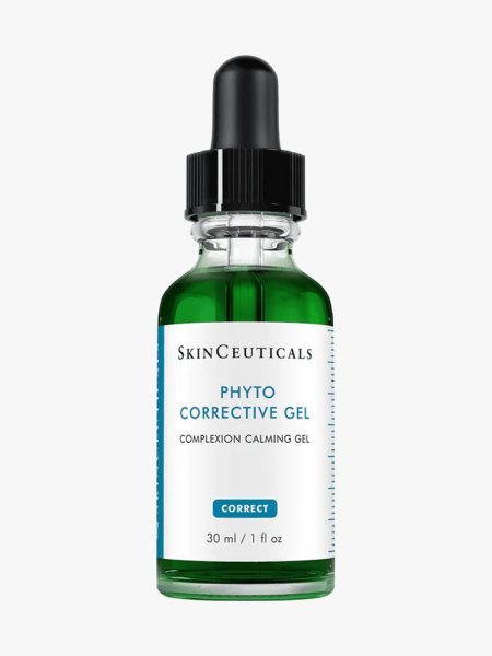 SkinCeuticals Phyto Corrective Gel in branded dropper component on a light gray background
