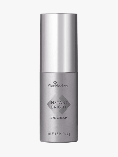 SkinMedica Instant Bright Eye Cream in branded component on a light gray background