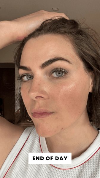 DallAsen eight hours after applying the Urban Decay All Nighter Waterproof Setting Spray